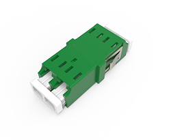 Multi Mode (Flangless), LC Duplex Adapter OM4-green