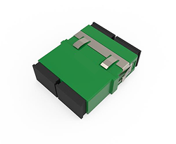 Multi Mode (Flangless), SC Duplex Adapter OM4-green