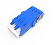 Multi Mode (Flangless), LC Duplex Adapter OM4-blue