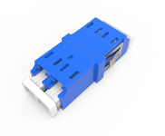 Multi Mode (Flangless), LC Duplex Adapter OM4-blue