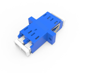 Single Mode (Flanged), LC Duplex Adapter-blue