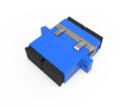Single Mode (Flanged), SC Duplex Adapter-blue